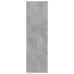 Armoire à chaussures murale Gris béton 60x18x60 cm Aggloméré 
