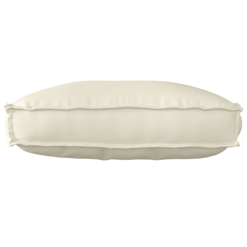 Coussin de Palette pour Dossier Crème 70x40x12 cm Tissu Oxford 
