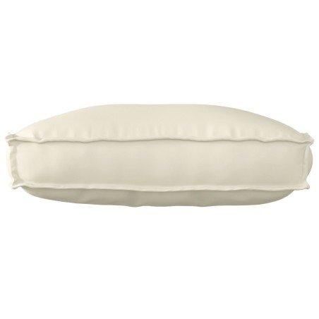 Coussin de Palette pour Dossier Crème 70x40x12 cm Tissu Oxford 