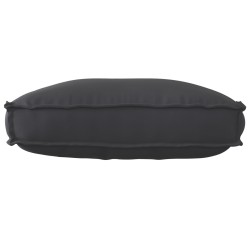 Coussin de Palette Dossier Noir 70x40x12 cm Tissu Oxford 
