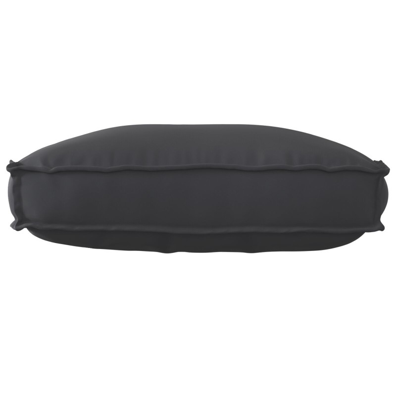 Coussin de Palette Dossier Noir 70x40x12 cm Tissu Oxford 