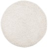 Tapis shaggy PAMPLONA poils longs moderne crème Ø 100 cm 