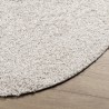 Tapis shaggy PAMPLONA poils longs moderne crème Ø 100 cm 