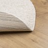 Tapis shaggy PAMPLONA poils longs moderne crème Ø 100 cm 