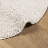 Tapis shaggy PAMPLONA poils longs moderne crème Ø 100 cm 