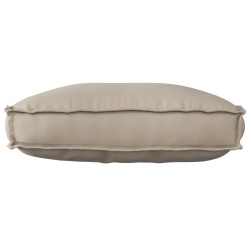 Coussin de palette pour dossier Taupe 70x40x12 cm Tissu Oxford 