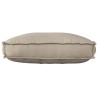 Coussin de palette pour dossier Taupe 70x40x12 cm Tissu Oxford 