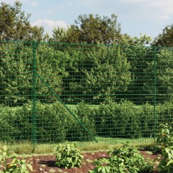 Clôture en treillis métallique vert 1,8x25 m acier galvanisé 