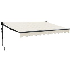 Auvent rétractable automatique crème 3x2,5 m 
