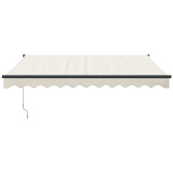 Auvent rétractable automatique crème 3x2,5 m 