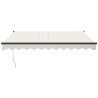 Auvent rétractable automatique crème 3x2,5 m 