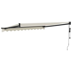 Auvent rétractable automatique crème 3x2,5 m 