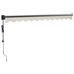 Auvent rétractable automatique crème 3x2,5 m 