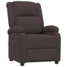 Fauteuil inclinable électrique Marron foncé Tissu 