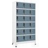 Armoire à casiers Gris clair et gris foncé 90x40x180 cm Acier 