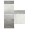 Connecteurs de poteau 4 pcs Forme en Y Métal galvanisé 91x91 mm 