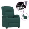 Fauteuil inclinable électrique Vert foncé Tissu 
