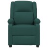 Fauteuil inclinable électrique Vert foncé Tissu 