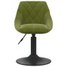 Chaises pivotantes à manger lot de 6 vert clair velours 