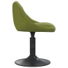 Chaises pivotantes à manger lot de 6 vert clair velours 