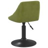 Chaises pivotantes à manger lot de 6 vert clair velours 