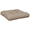 Coussin de palette taupe 60x61,5x10 cm tissu 
