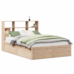 Cadre de lit sans matelas 120x200 cm bois de pin massif 