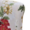 Chaises à manger lot de 4 multicolore tissu 