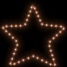 Figure d'étoile de Noël avec 48 LED blanc chaud 56 cm 