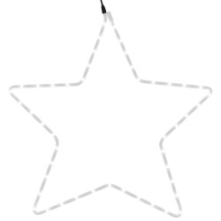Figure d'étoile de Noël avec 48 LED blanc chaud 56 cm 