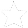 Figure d'étoile de Noël avec 48 LED blanc chaud 56 cm 