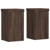Supports pour plantes 2 pcs chêne marron bois d'ingénierie 