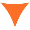 Voile de parasol tissu oxford triangulaire 4x4x4 m orange 