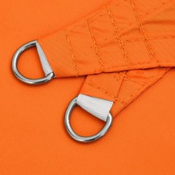 Voile de parasol tissu oxford triangulaire 4x4x4 m orange 