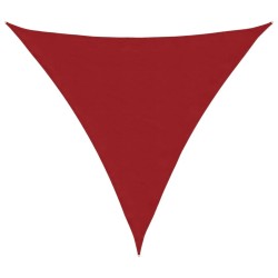 Voile de parasol tissu oxford triangulaire 4x4x4 m rouge 