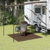 Tapis de tente 200x200 cm Marron 
