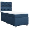 Sommier à lattes de lit avec matelas Bleu 90x200 cm Tissu 
