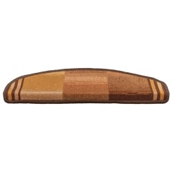 Tapis d'escalier autoadhésifs 5 pcs 65x21x4 cm Marron 