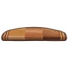 Tapis d'escalier autoadhésifs 5 pcs 65x21x4 cm Marron 