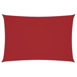 Voile de parasol tissu oxford rectangulaire 2x4 m rouge 