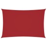 Voile de parasol tissu oxford rectangulaire 2x4 m rouge 