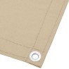 Écran de balcon beige 75x700 cm 100% polyester oxford 