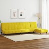 Ensemble de canapés 2 pcs jaune velours 