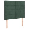 Sommier à lattes de lit avec matelas Vert foncé 90x200 cm 