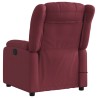 Fauteuil de massage inclinable électrique Rouge bordeaux Tissu 