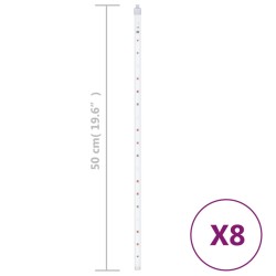 Guirlandes lumineuses 8 pcs 50 cm 288 LED coloré 