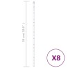 Guirlandes lumineuses 8 pcs 50 cm 288 LED coloré 