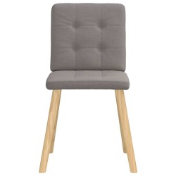 Chaises à manger lot de 6 taupe tissu 