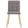 Chaises à manger lot de 6 taupe tissu 