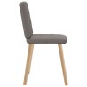 Chaises à manger lot de 6 taupe tissu 